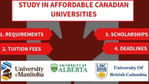 The University: British Columbia | Manitoba | Alberta