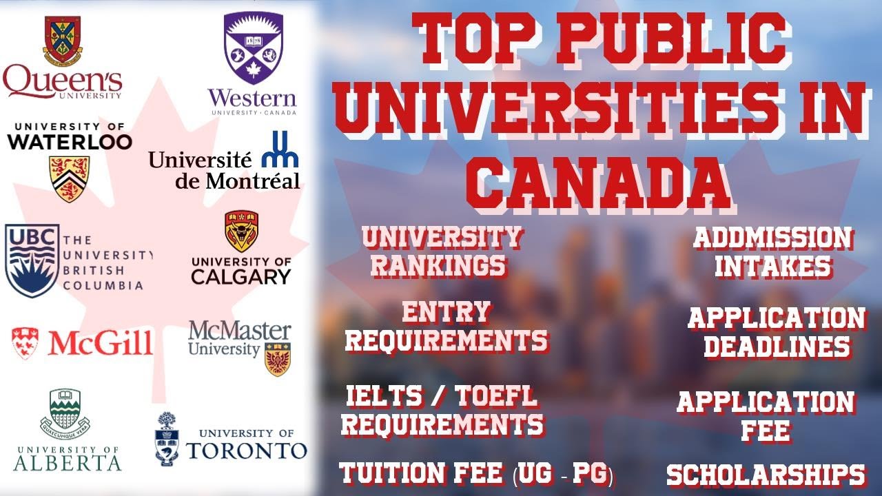 Top Public Universities In Canada