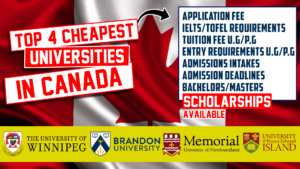4 Cheapest Universities in Canada