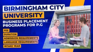 Birmingham City University Business Placement Year Programs