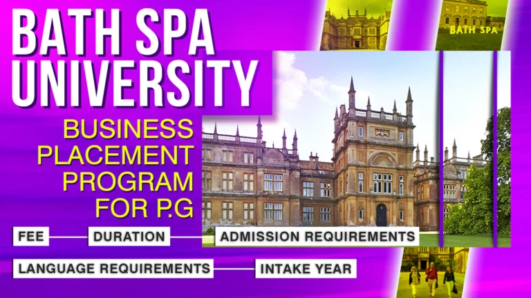 bath spa university business placement year