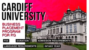 Cardiff University Masters Placement Programs
