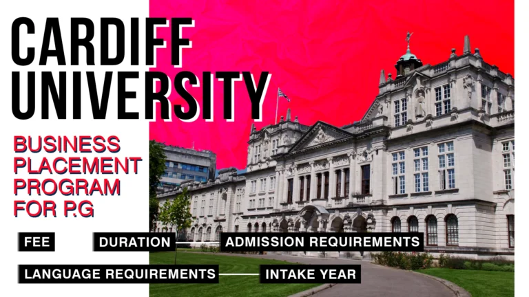 Cardiff University Masters Placement Programs