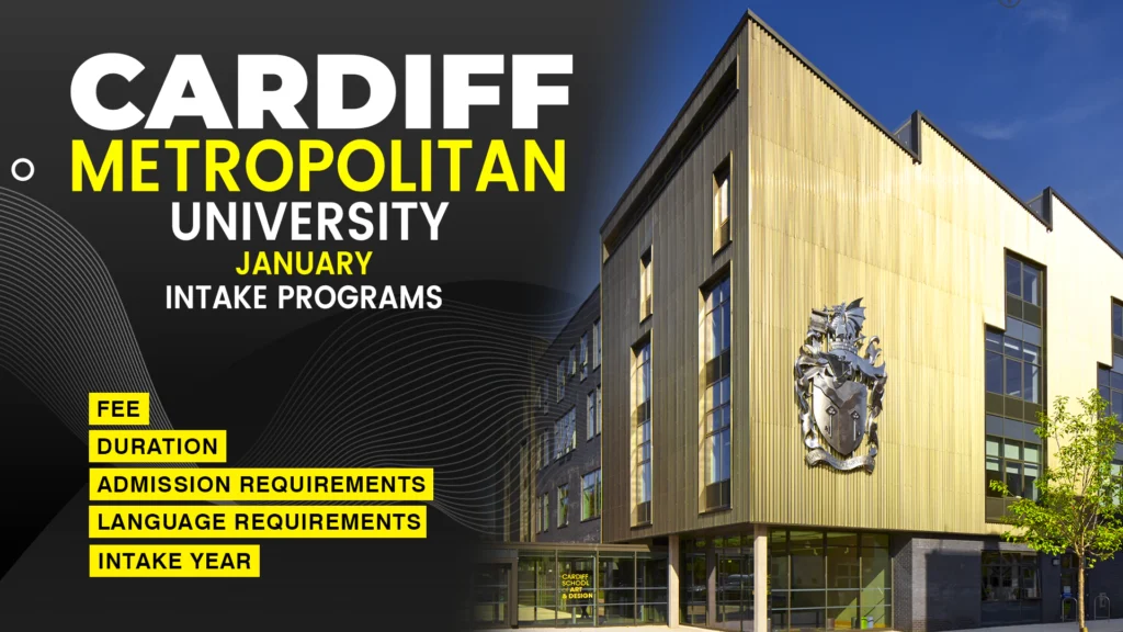 Cardiff Metropolitan University January Intake Programs