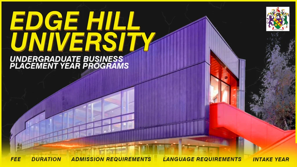 Edge Hill University | Business Placement Programs