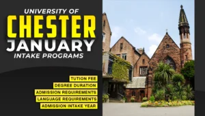 University of Chester January intake program