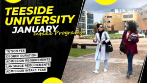 Teesside University January Intake Programs