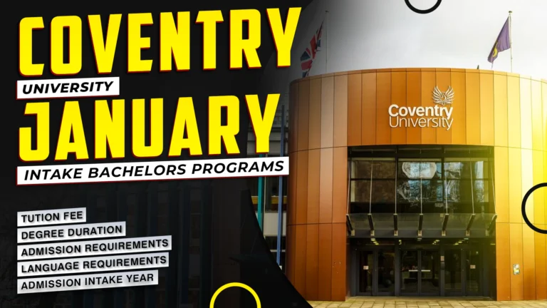 Coventry University January Intake Bachelors Programs