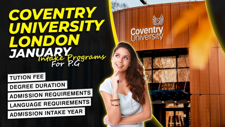 Coventry University London January Intake Programs