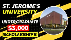 St. Jerome's University scholarships