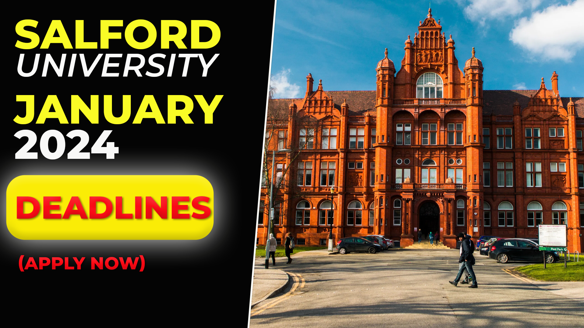 Salford University January 2024 Admissions Study Abroad Updates