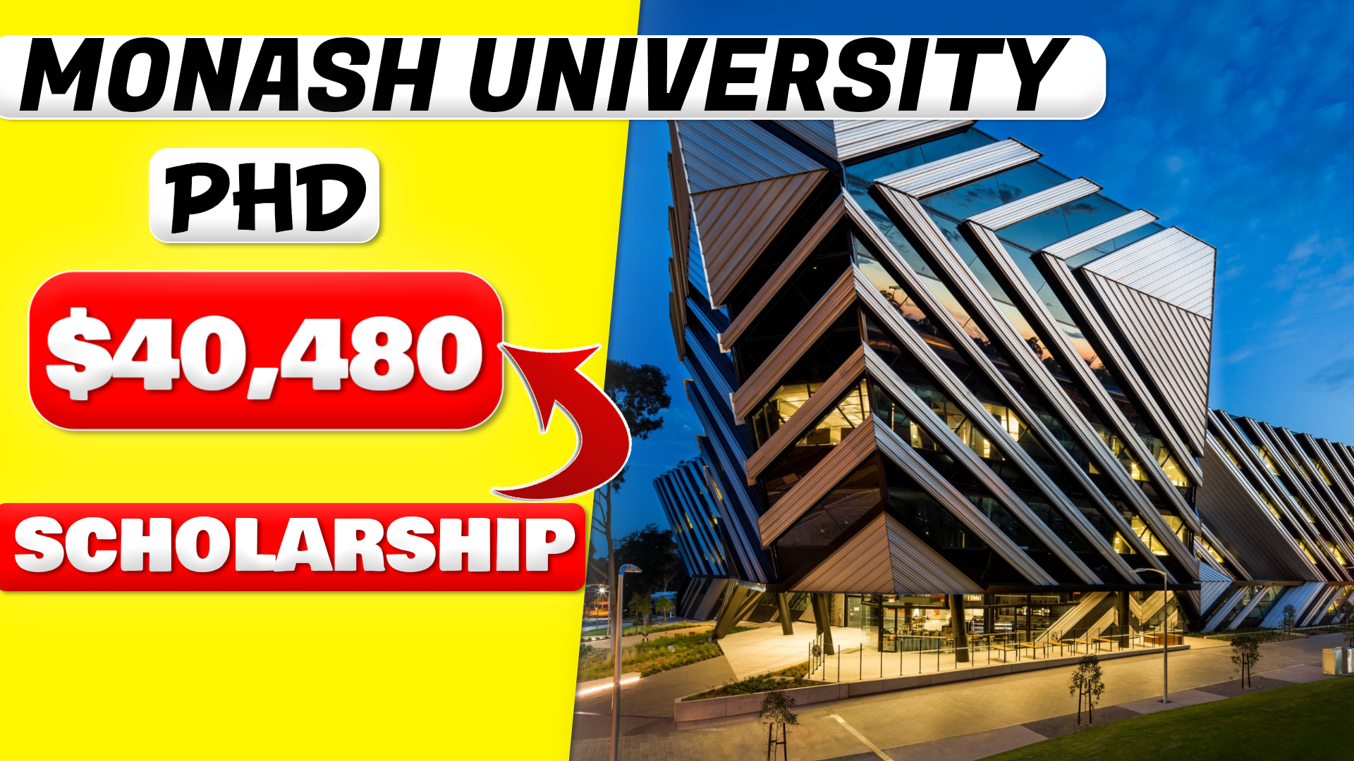 phd scholarship at monash university