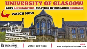 University of Glasgow Master By Research New