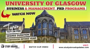 University of GlasgowBusiness & Management PHD Programs