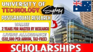 University of Technology Research scholarship