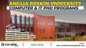 Anglia Ruskin University Computer & IT PHD Programs