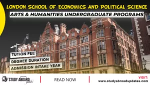 London School of Economics and Political Science Arts & Humanities Undergraduate Programs