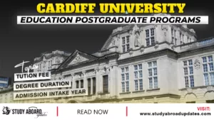 Cardiff University Education Postgraduate Programs