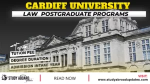 Cardiff University Law Postgraduate programs