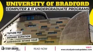 University of Bradford Computer & IT Undergraduate Programs