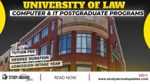 University of Law Computer & IT Postgraduate Programs