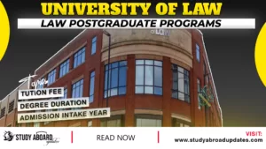 University of Law Law Postgraduate Programs