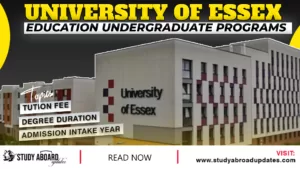 University of Essex Education Undergraduate Programs