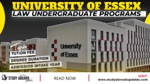 University of Essex Law Undergraduate Programs