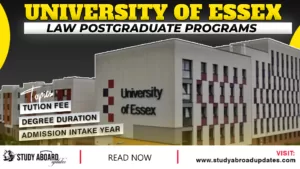 University of Essex Law postgraduate Programs