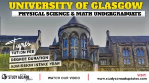 University of Glasgow Physical Science & Math Unde