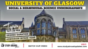 University of Glasgow Social & Behavioural Science Undergraduate
