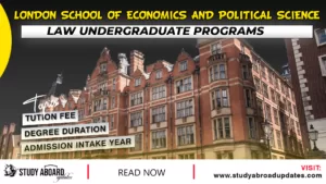 London School of Economics and Political Science Law Undergraduate Programs