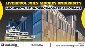 Architecture undergraduate Programs