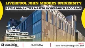 Arts & Humanities MAster By Research Programs