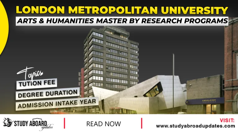 Arts & Humanities Master by Research