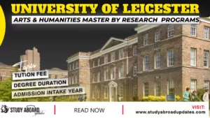 Arts & Humanities Master by Research Programs