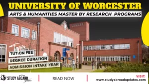 University of Worcester Arts & Humanities Master by Research Programs