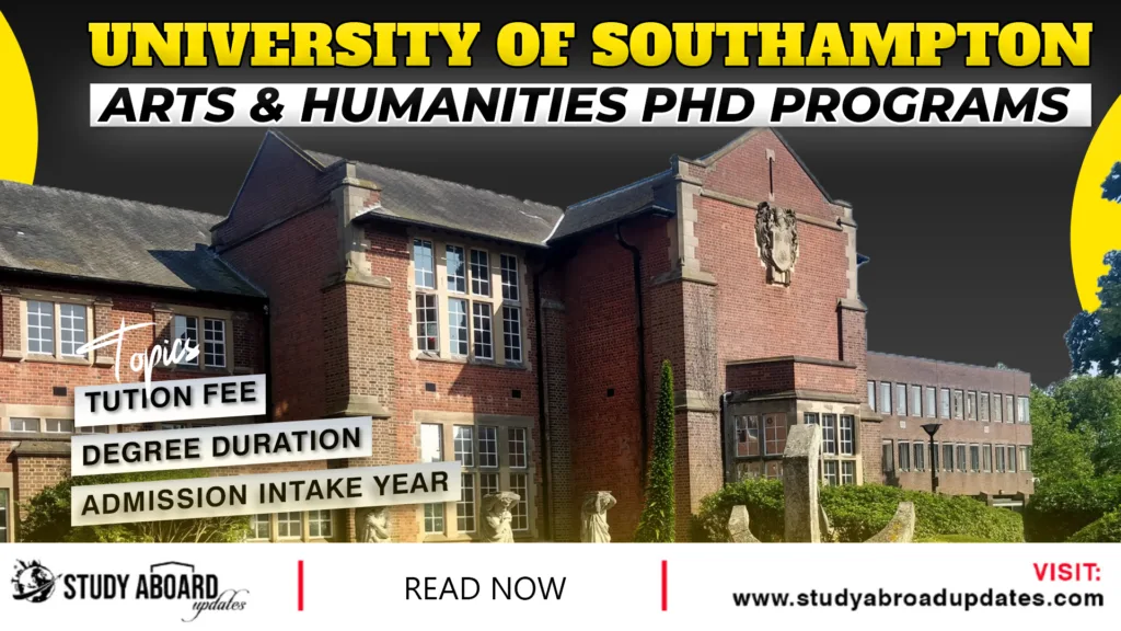 Arts & Humanities Phd Programs