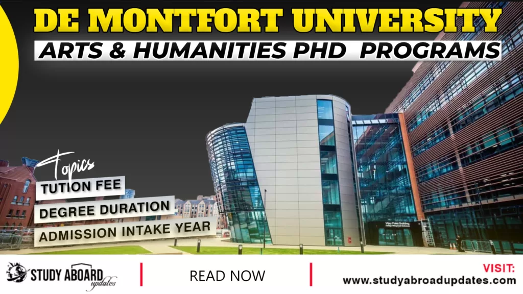 Arts & Humanities Phd Programs