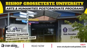 Arts & Humanities Postgraduate Programs
