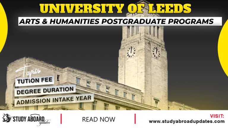 Arts & Humanities Postgraduate Programs