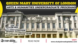 Arts & Humanities Undergraduate Programs