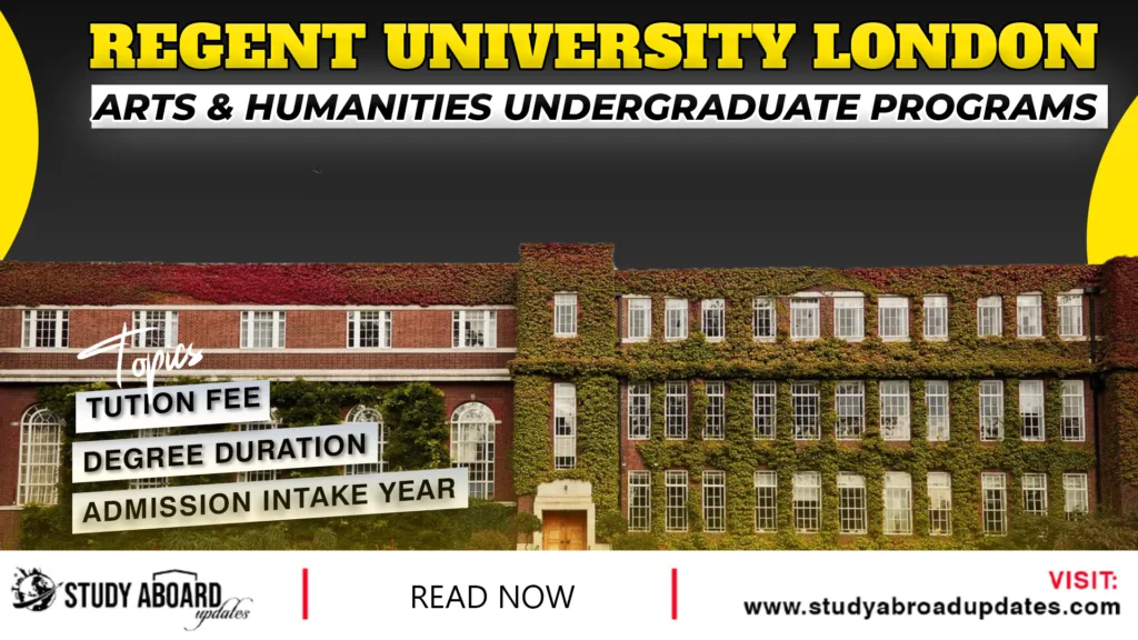 Arts & Humanities Undergraduate Programs