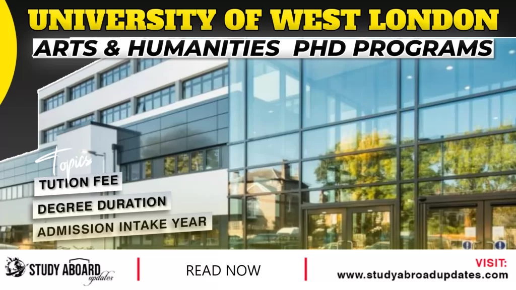 Arts & Humanities phd Programs