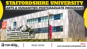 Arts & Humanities postgraduate Programs