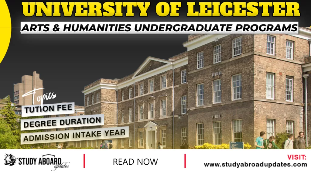 Arts & Humanities undergraduate Programs