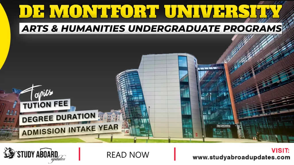 Arts & Humanities undergraduate Programs