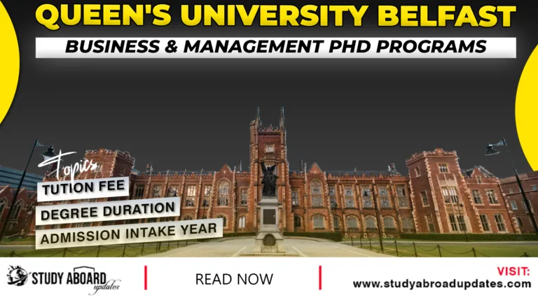 Business & Management Phd