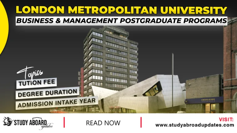 Business & Management Postgraduate