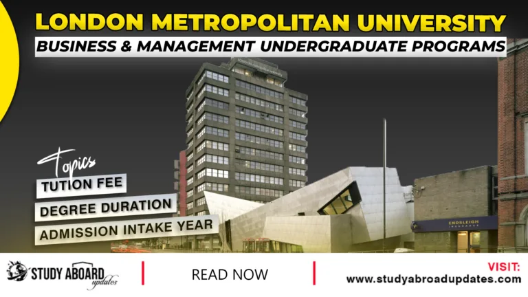 Business & Management Undergraduate